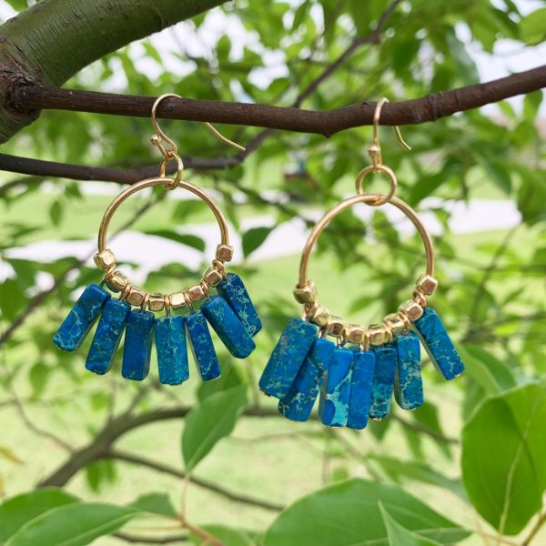 Turquoise sticks - ásvány fülbevaló - Image 2