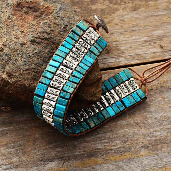 Turquoise classic ásványkarkötő - Image 3